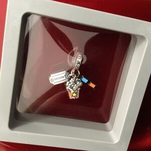 S925 Movie Popcorn Charm Pandora Style